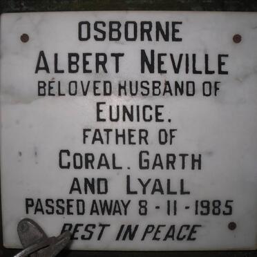 OSBORNE Albert Neville -1985