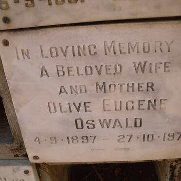 OSWALD Olive Eugene 1897-1971