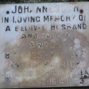 PATRICK Anton 1962-1983