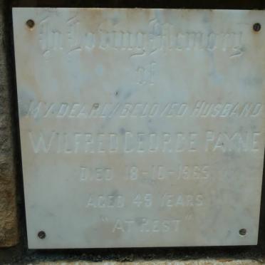 PAYNE Wilfred George -1965