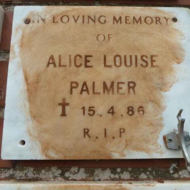 PALMER Alice Louise -1986