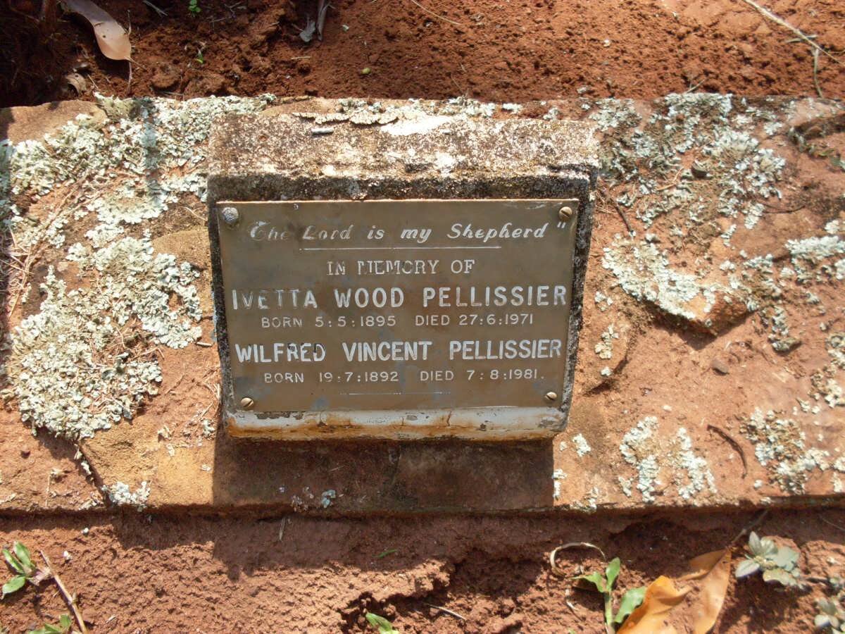 PELLISSIER Wilfred Vincent 1892-1981 &amp; Ivetta Wood 1895-1971