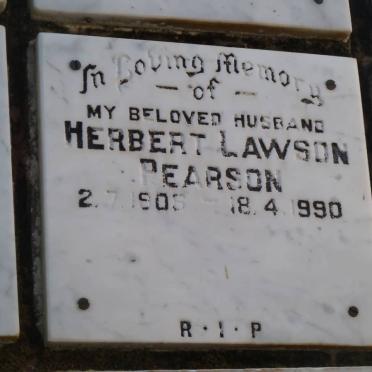 PEARSON Herbert Lawson 1908-1990