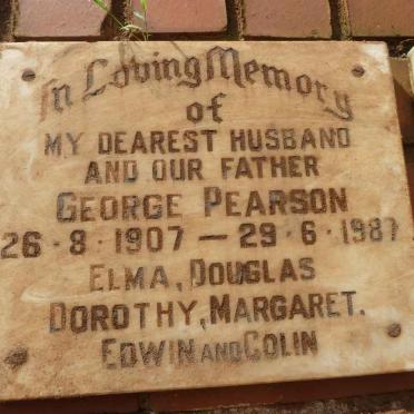 PEARSON George 1907-1987