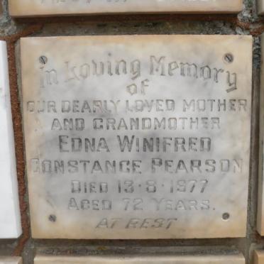 PEARSON Edna Winifred Constance -1977