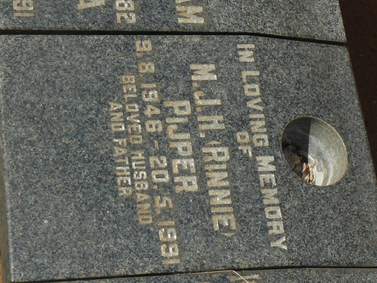 PIJPER M.J.H. 1946-1991