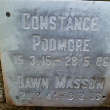 PODMORE Constance 1915-1986 :: MASSON Dawn 1944-1993