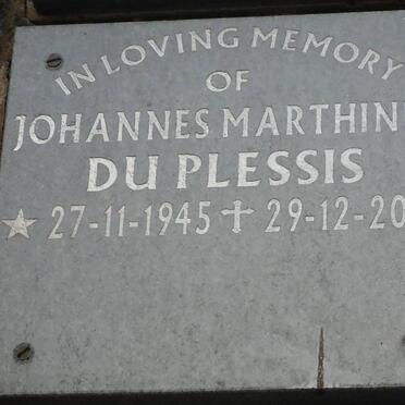 PLESSIS Johannes Marthinus, du 1945-2006