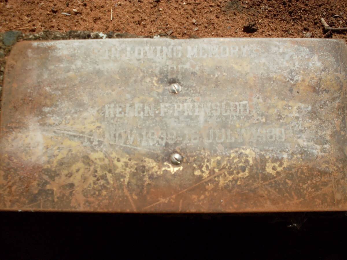 PRINSLOO Helen F. 1939-1980