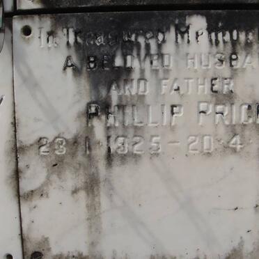 PRICE Phillip 1925-1972