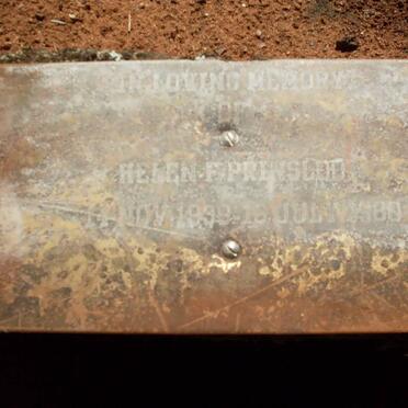 PRINSLOO Helen F. 1939-1980