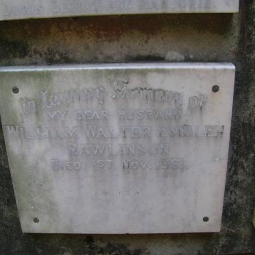RAWLINSON William Walter Emblen -1961