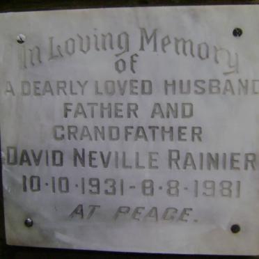 RAINIER David Neville 1931-1981