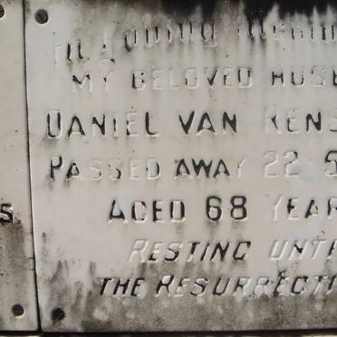 RENSBURG Daniel, van -1972