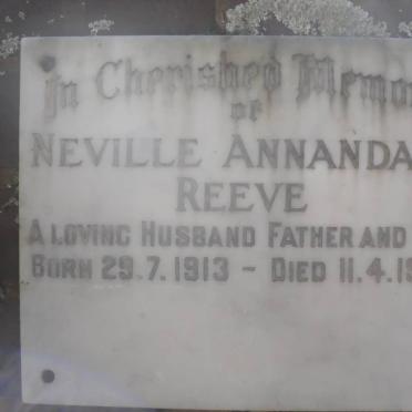 REEVE Neville Annandale 1913-1968