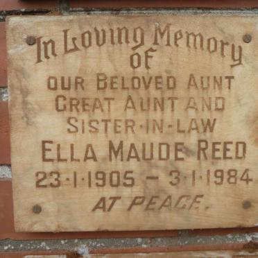 REED Ella Maude 1905-1984