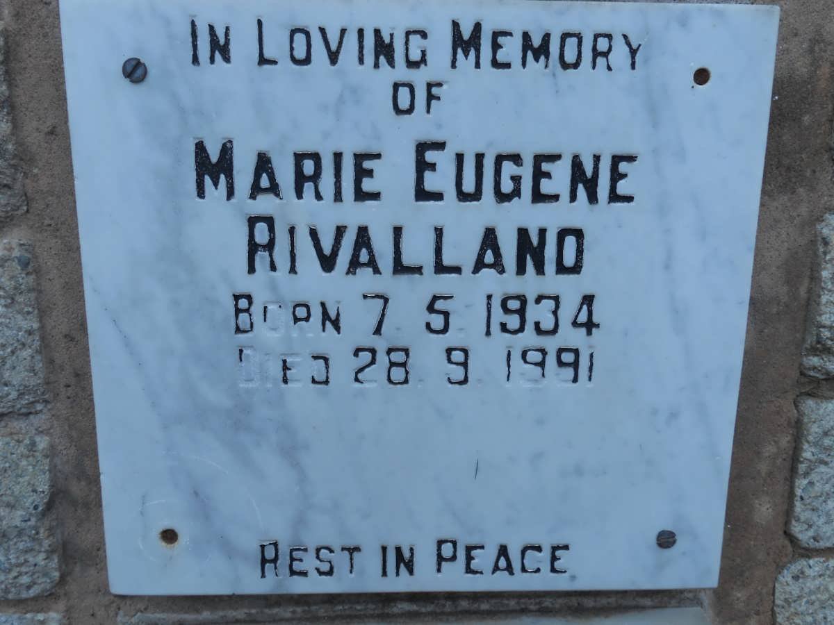 RIVALLAND Marie Eugene 1934-1991