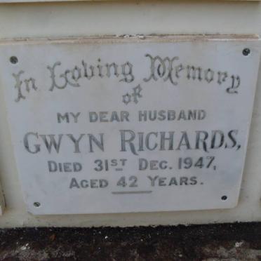RICHARDS Gwyn -1947