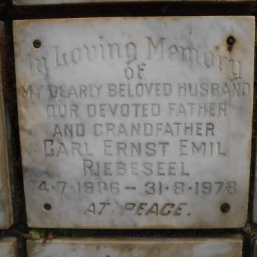 RIEBESEEL Carl Ernst Emil 1906-1978