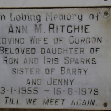 RITCHIE Ann M. 1955-1975