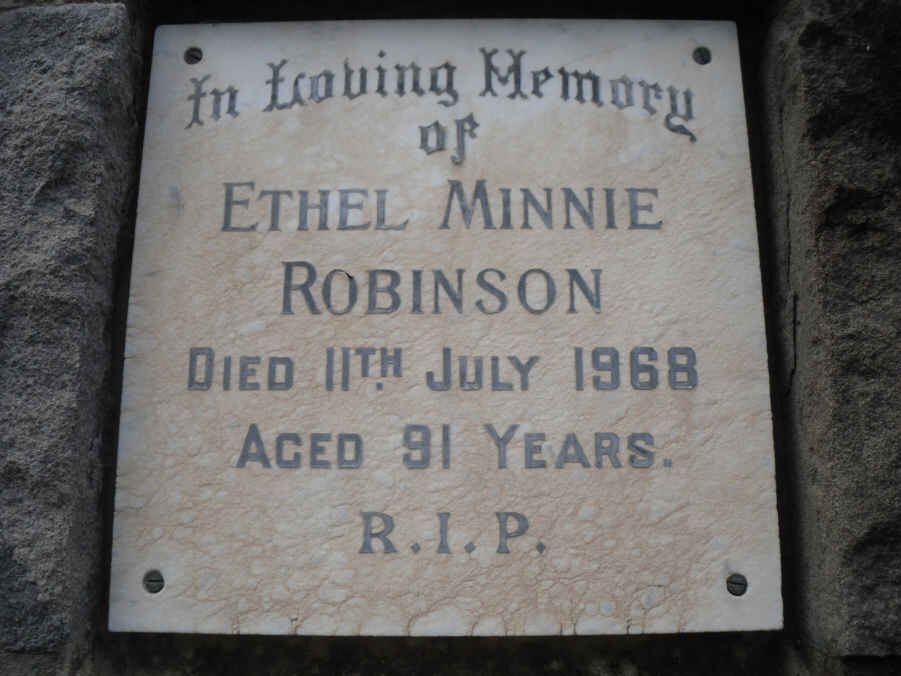 ROBINSON Ethel Minnie -1968