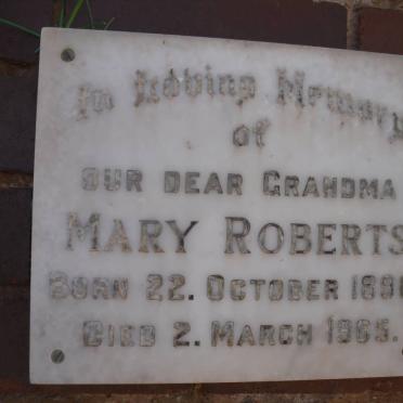 ROBERTS Mary 1896-1965