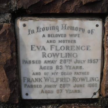 ROWLING Frank Wilfrid -1960 &amp; Eva Florence -1957