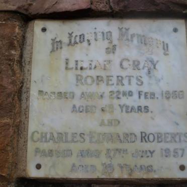 ROBERTS Charles Edward -1957 &amp; Lilian GRAY -1956