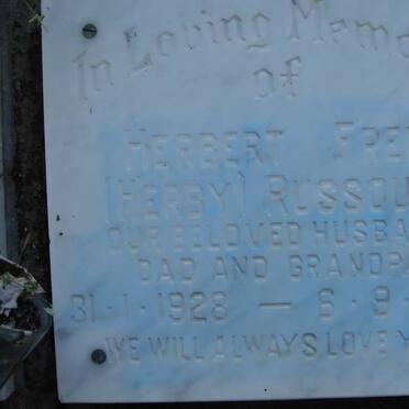RUSSOUW Herbert Fred 1928-1987