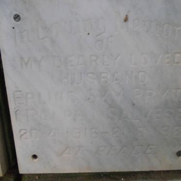 SALVESEN Erling Sky Prytz 1916-1980