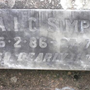 SIMPSON A.I.C. 1886-1960
