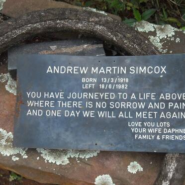SIMCOX Andrew Martin 1918-1982