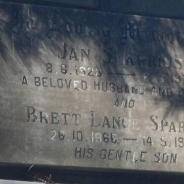 SPARRIUS Jan 1928-1976 :: SPARRIUS Brett Lance 1966-1986