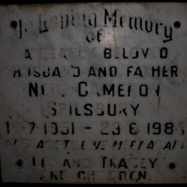 SPILSBURY Neil Cameron 1951-1984