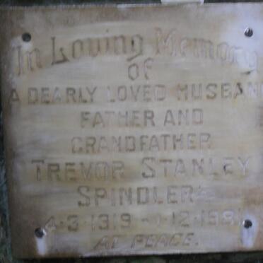SPINDLER Trevor Stanley 1919-1981