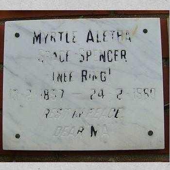 SPENCER Myrtle Aletha Grace nee RING 1897-1980