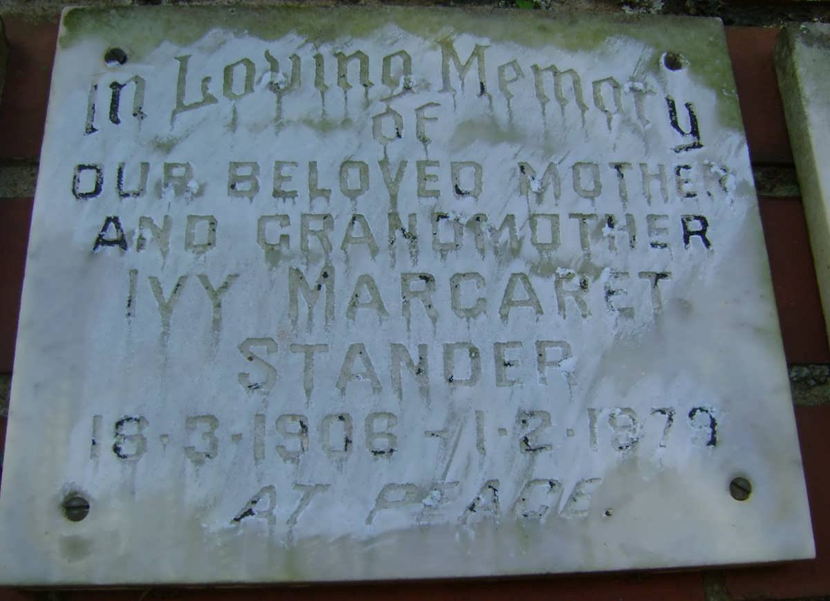 STANDER Ivy Margaret 1906-1979