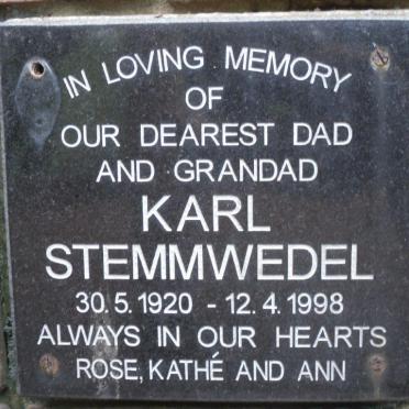 STEMMWEDEL Karl 1920-1998