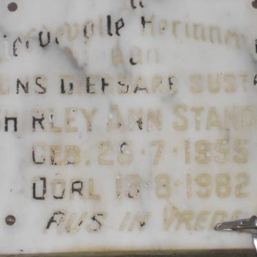 STANDER Shirley Ann 1955-1982