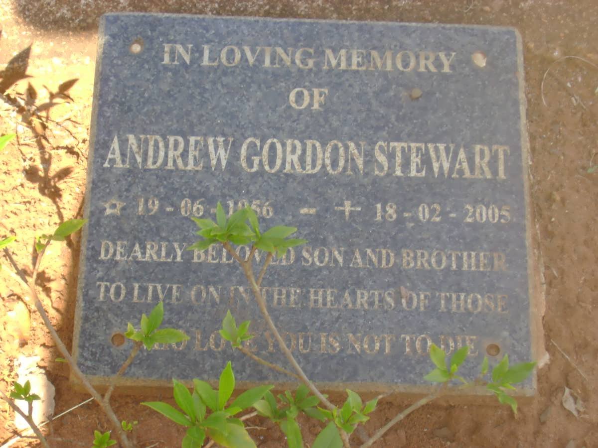 STEWART Andrew Gordon 1956-2005