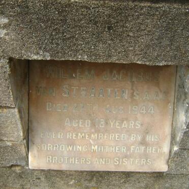 STRAATEN Willem Jacobus, van -1944