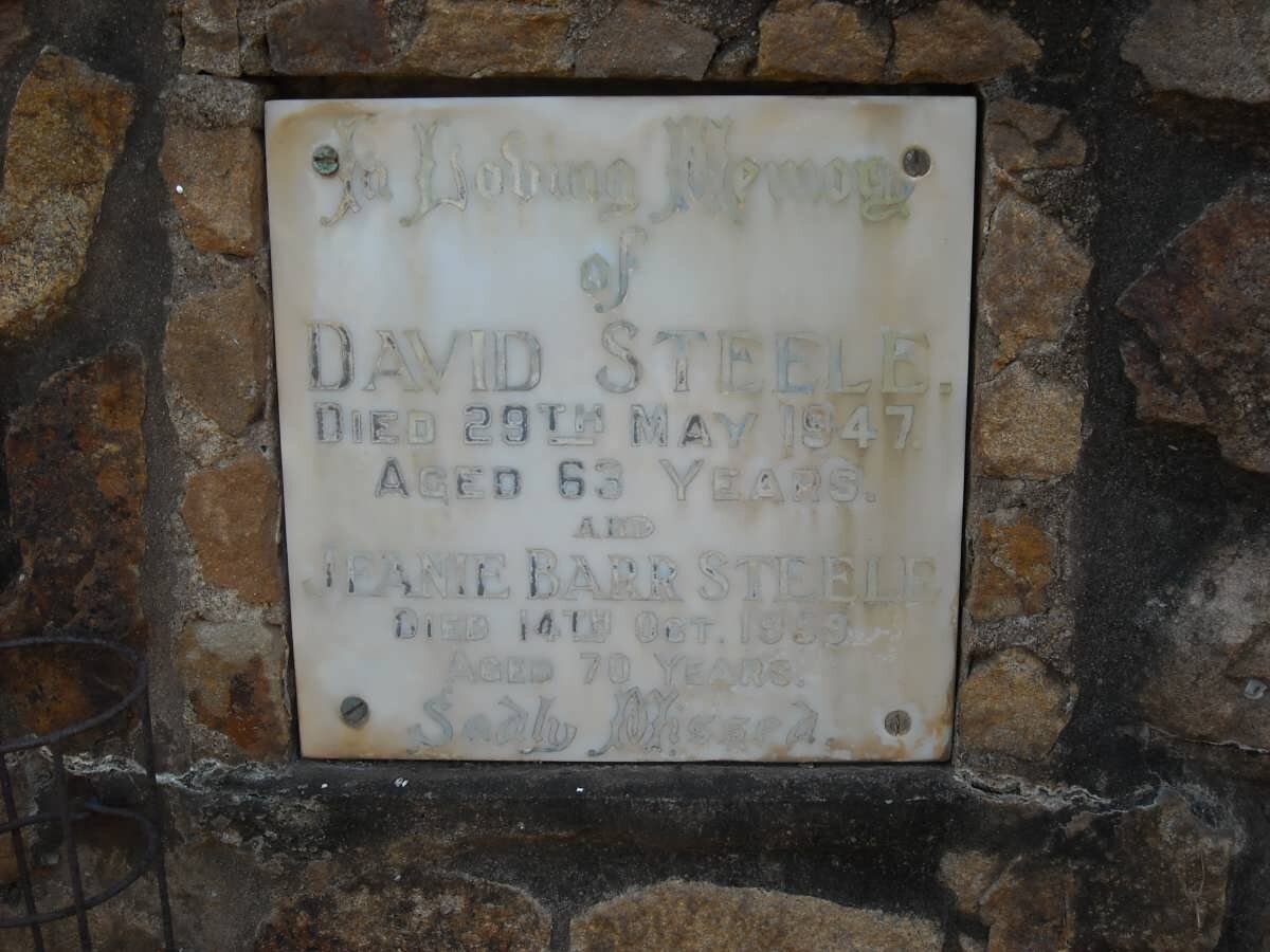 STEELE David -1947 &amp; Jeanie Barr -1959