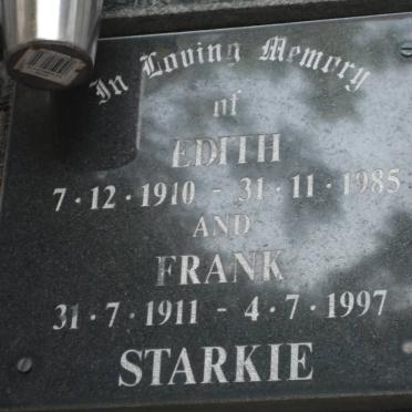 STARKIE Frank 1911-1997 &amp; Edith 1910-1985