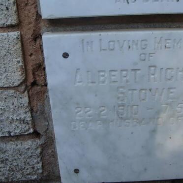 STOWE Albert Richard 1910-1991