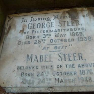 STEER George 1869-1938 &amp; Mabel 1876-1948