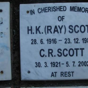 SCOTT H.K. 1916-1987 &amp; C.R. 1921-2002
