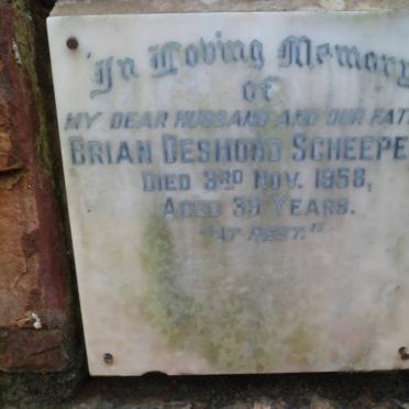 SCHEEPERS Brian Desmond -1958