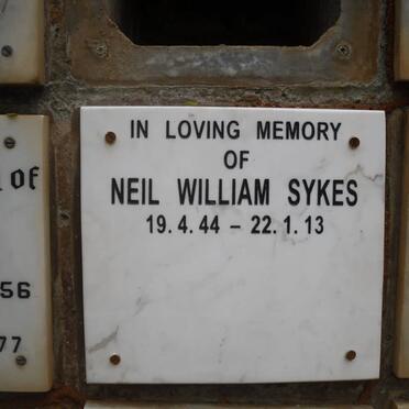 SYKES Neil William 1944-2013