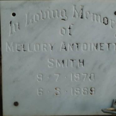 SMITH Mellory Antoinette 1970-1989