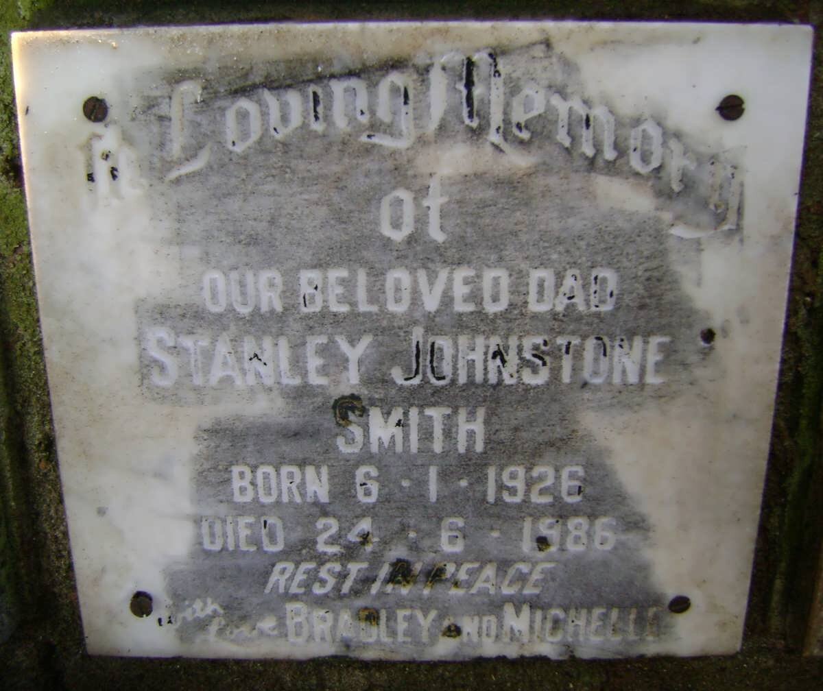 SMITH Stanley Johnstone 1926-1986